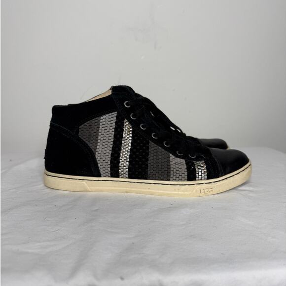 UGG Taylah High-top Sneakers - Black Silver - Size 9 Womens - Picture 5 of 10